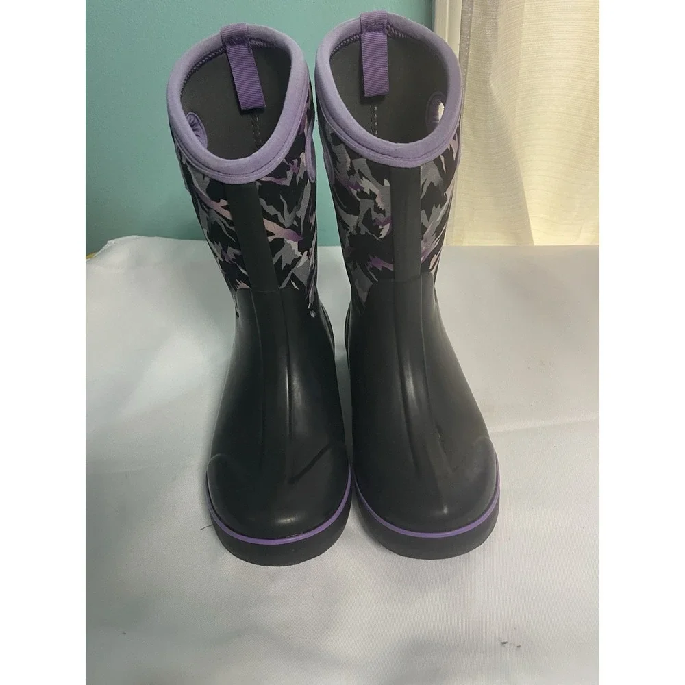 Bogs Kids Waterproof Snow Winter‎ Boots Kids Floral Youth Size 4 Boots BinC